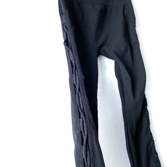 Free People movement xs black leggings side lace up - Picture 7 of 16